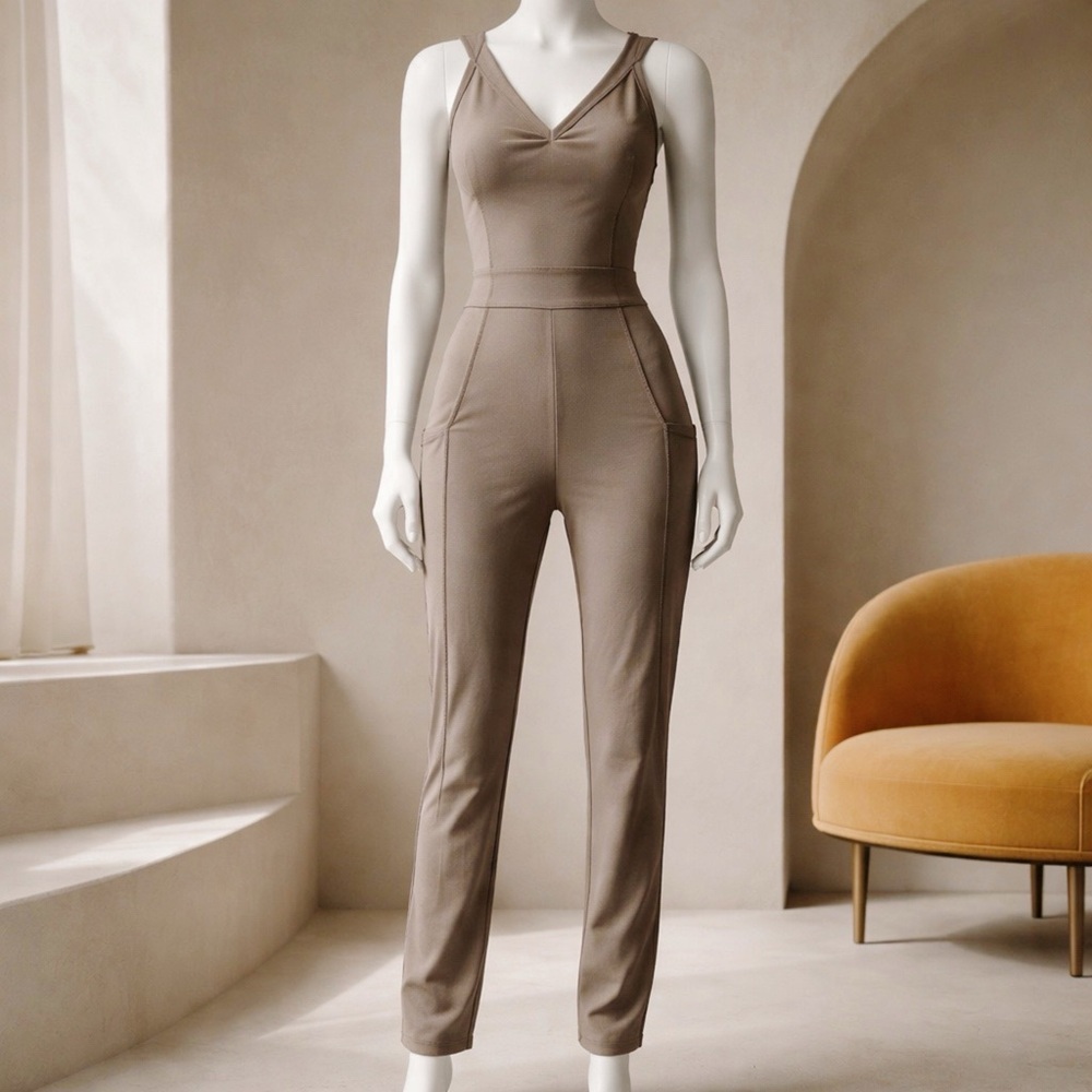 Free People Charcoal Brown My High One Piece Jumpsuit for Women
